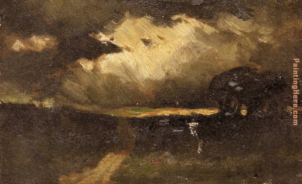 The Storm painting - Edward Mitchell Bannister The Storm art painting